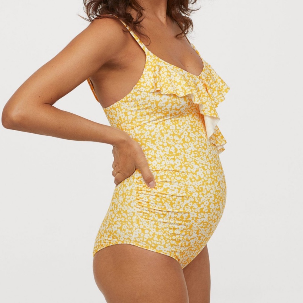 H&M Yellow Maternity Swimsuit